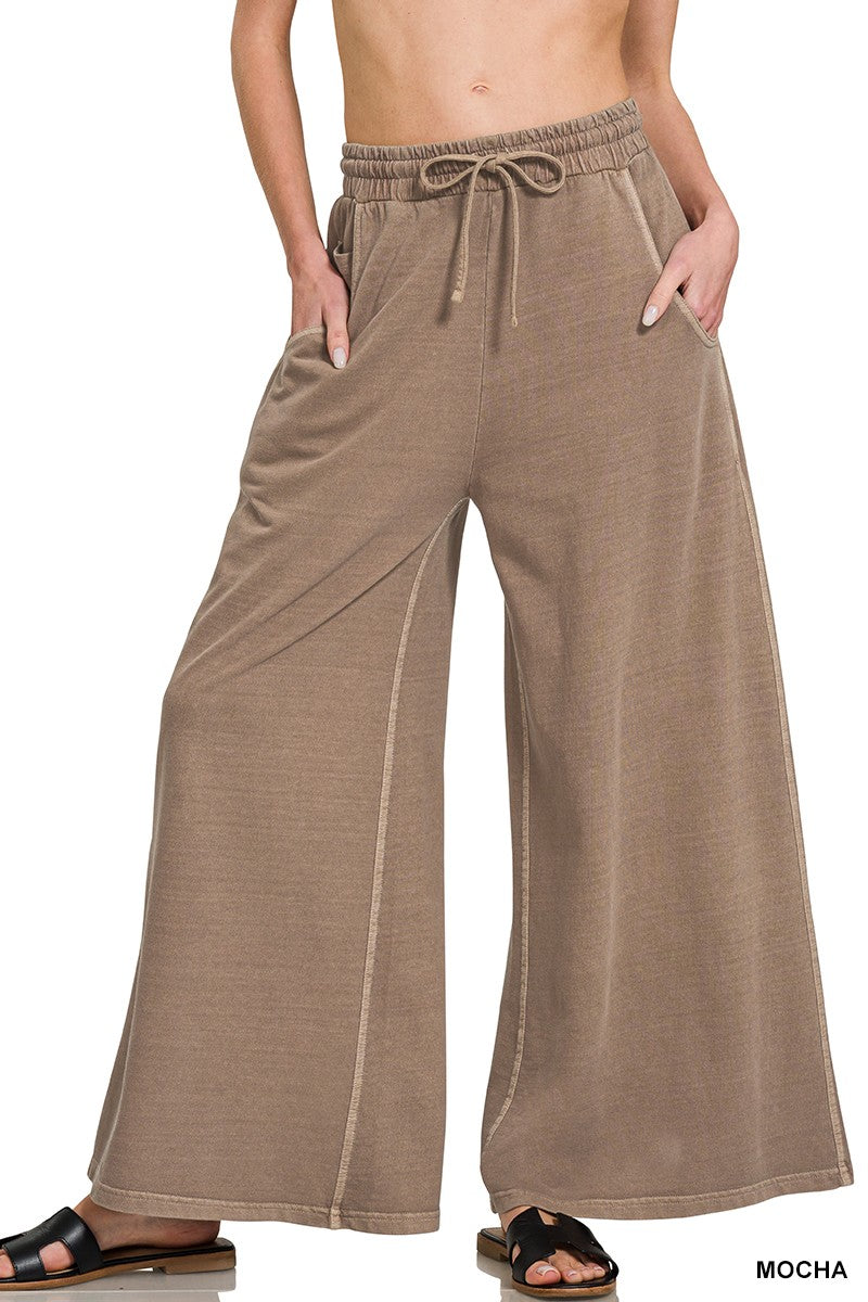 French Terry Pigment Dye & Enzyme Wash Pants