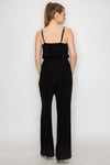 Elastic Waist Cowl Neck Jumpsuit