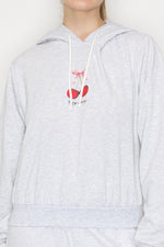 Cherry Printed Crop Hoodie