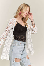 Long Sleeve Crochet Cardigan