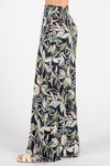 Waist Smocked Wide Leg Pants
