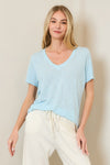 Hacci Slub V-Neck Tee