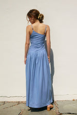 Heaven Sent Drop Waist Ruched Maxi Dress