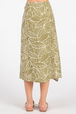 Waisted Tie Detailed Wrap Midi Skirt