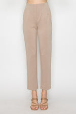 Straight Leg Pintuck Pants