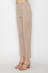 Straight Leg Pintuck Pants