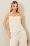 Linen Button Back Cami