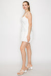 Eyelet Balloon Mini Dress