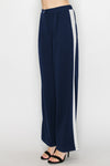 Side Trim One Tuck Pants