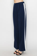Side Trim One Tuck Pants