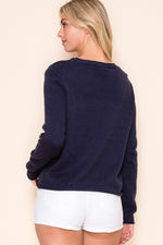 Anchor Nautical Beach Sweater Top