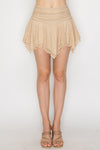 Layer Ruffled Lace Mini Skort