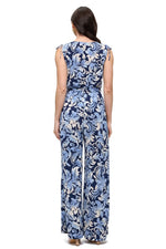 Ariella Surplice Jumpsuit w/ Belt - Navy