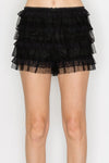 Lace Ruffle Mini Shorts