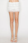 Lace Ruffle Mini Shorts