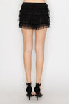 Lace Ruffle Mini Shorts