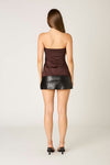 Strapless Top With Side Slits