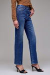Hidden Clean Stretch High Rise Classic Straight Leg Jean