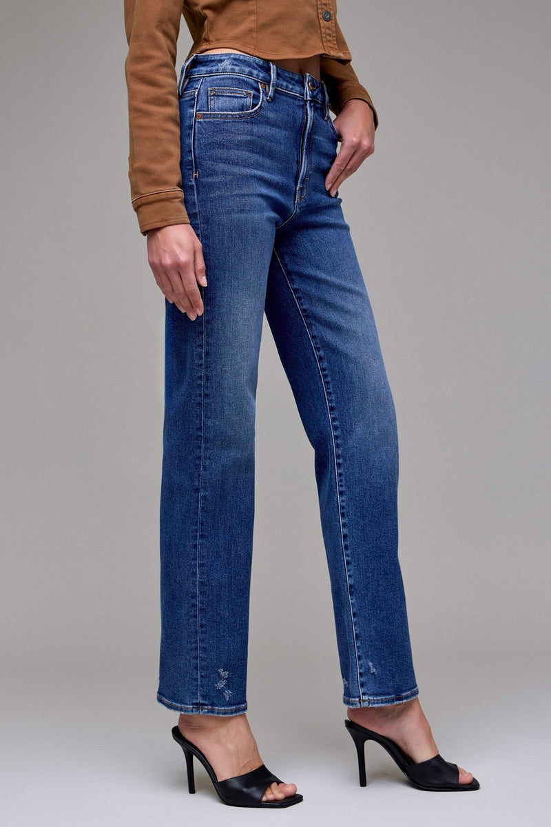 Hidden Clean Stretch High Rise Classic Straight Leg Jean