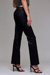 Hidden Coated Mid Rise Fashion Flare Jeans