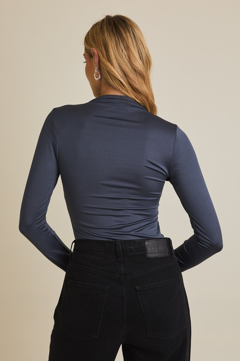 Mock Neck Long Sleeve Bodysuit