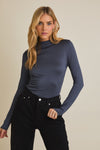 Mock Neck Long Sleeve Bodysuit