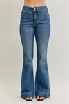 Judy Blue Flare Tummy Control Double Button Jeans