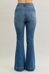 Judy Blue Flare Tummy Control Double Button Jeans