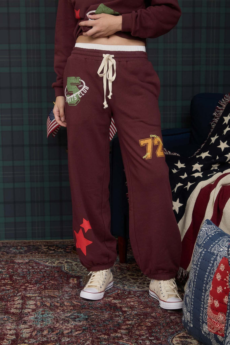 Sports Club Graphic Knit Joggers