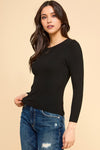 Classic Round Neck Knit Sweater