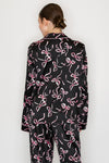 Ribbon Printed Pajama Top