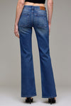 Hidden Double Waistband Low Rise Bootcut Jean