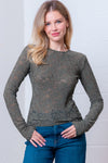 Round Neck Long Sleeve Top