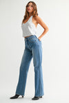 JBD Waistband Detail Wide Leg Jean