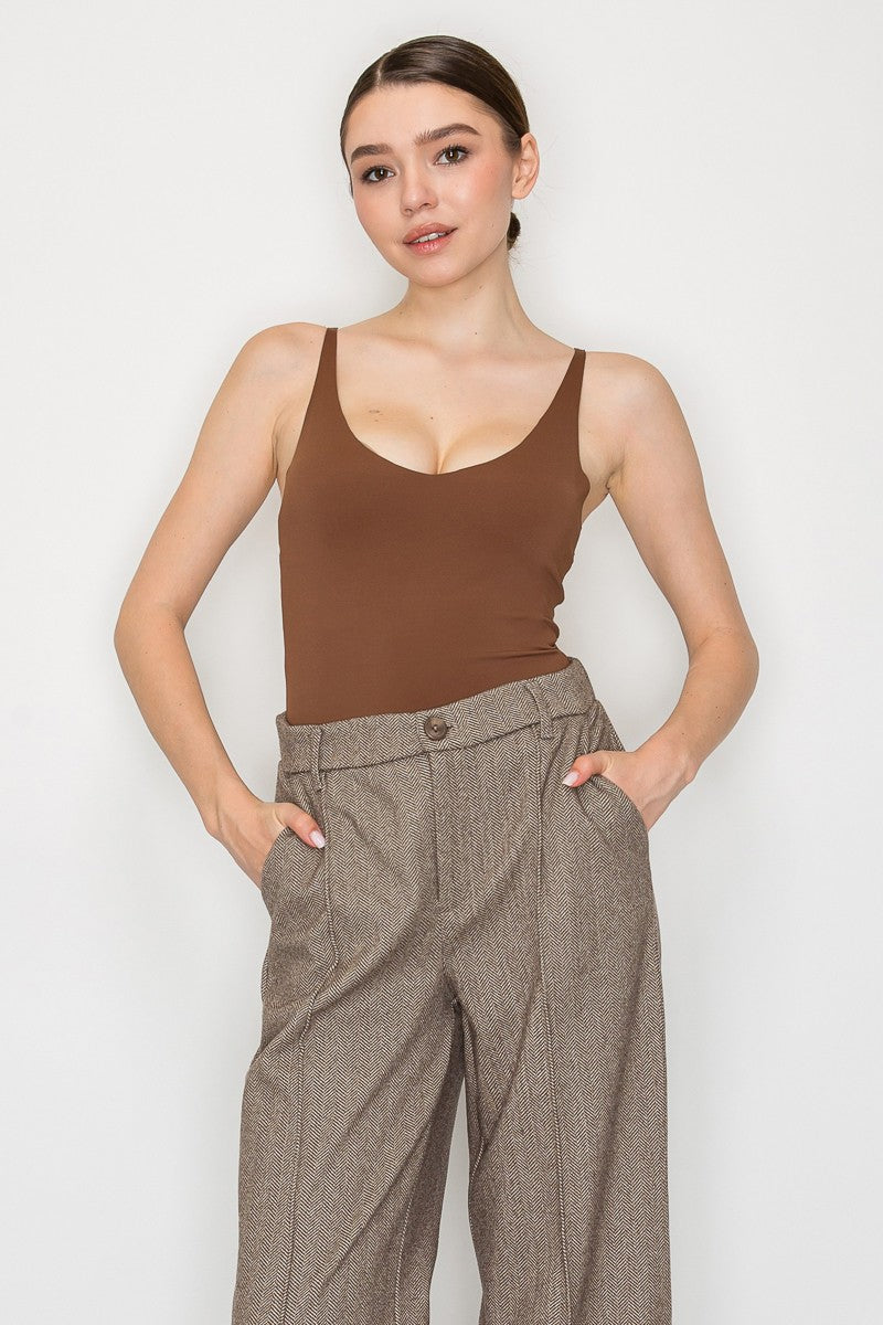 Scoop Solid Form Fitting Bodysuit