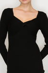 Twisted Rib Sweater Mini Dress