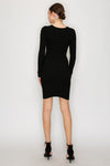 Twisted Rib Sweater Mini Dress