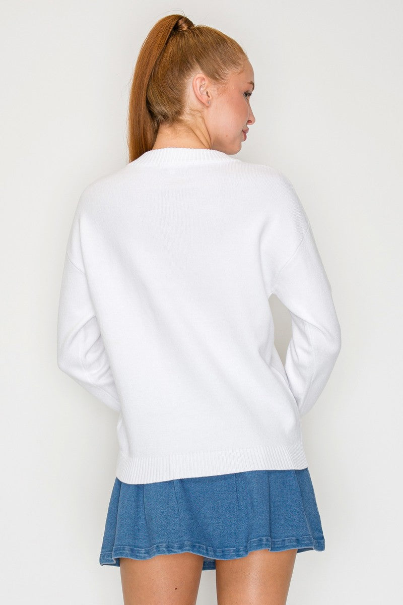 American Flag Sweater Top