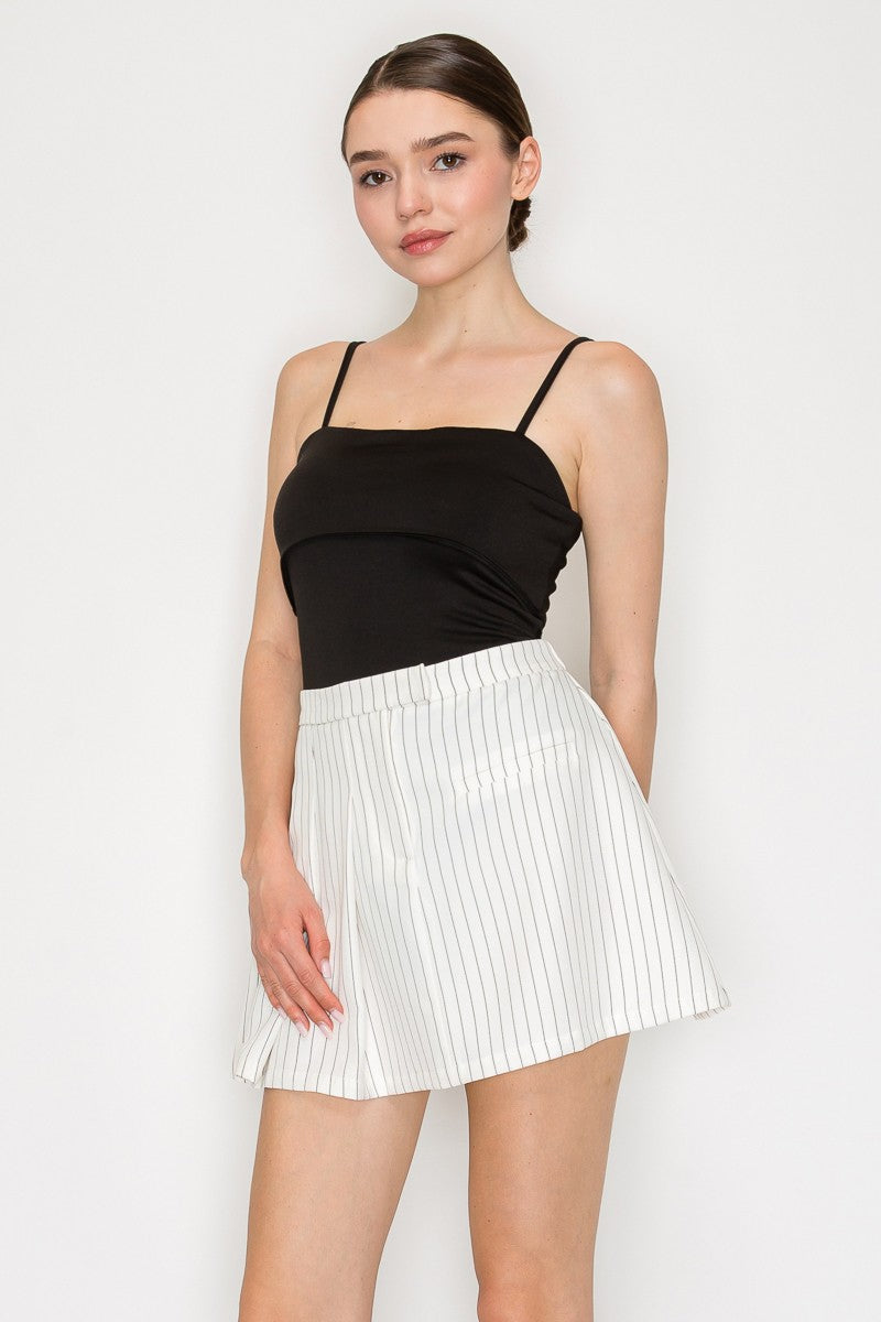 Fold Over Cami Fitted Bodysuit