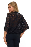 Surplice Lace Bell Sleeve Top