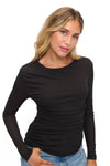 Long Sleeve Ruched Top