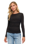 Long Sleeve Ruched Top