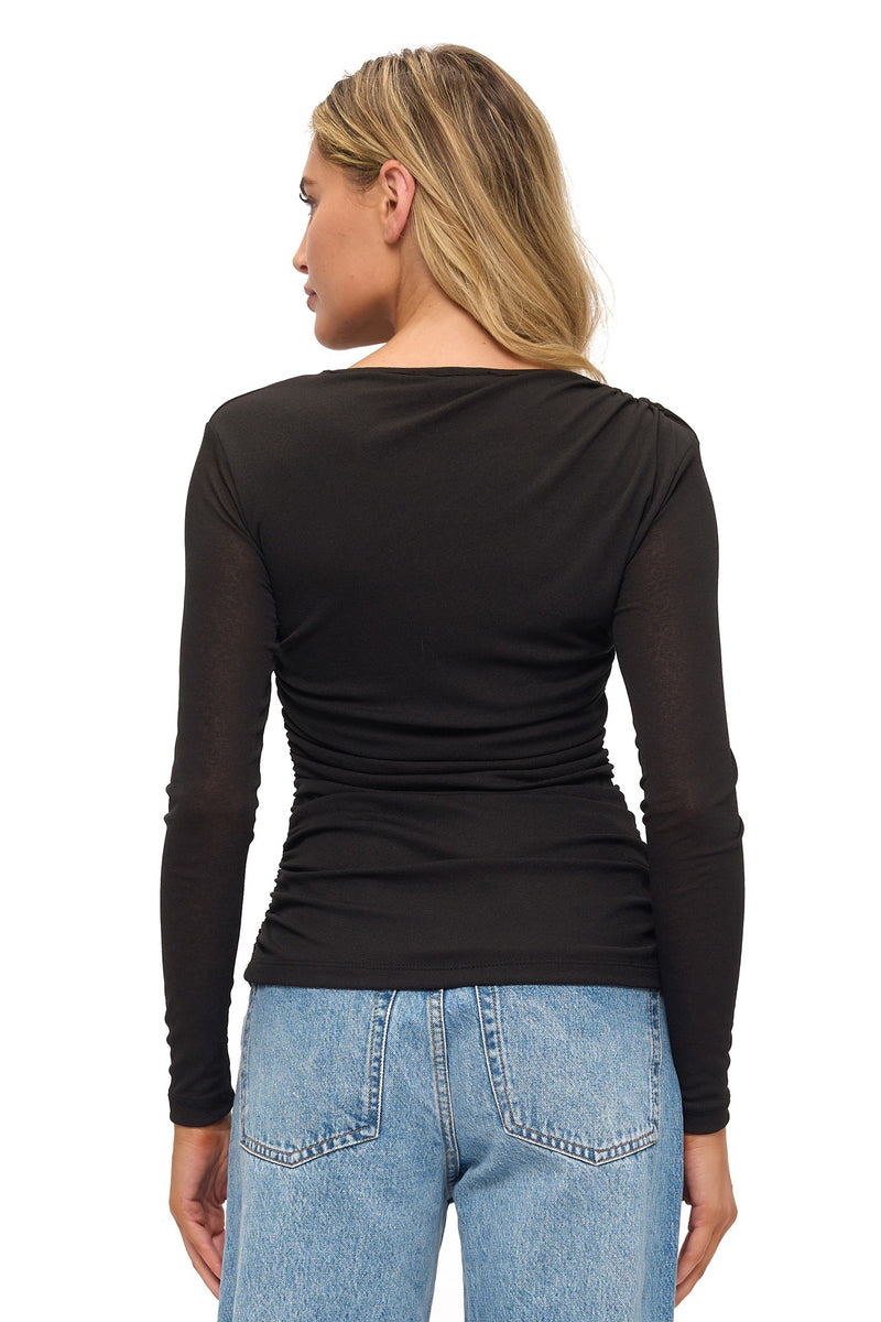 Long Sleeve Ruched Top