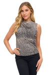 Sequin High Neck Tank Top