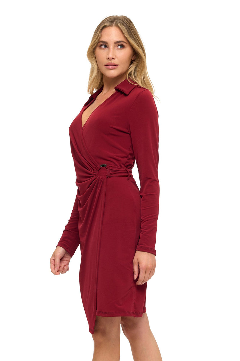 Ring Detail Warp Dress