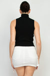 Turtle Neck Sleeveless Sweater Top