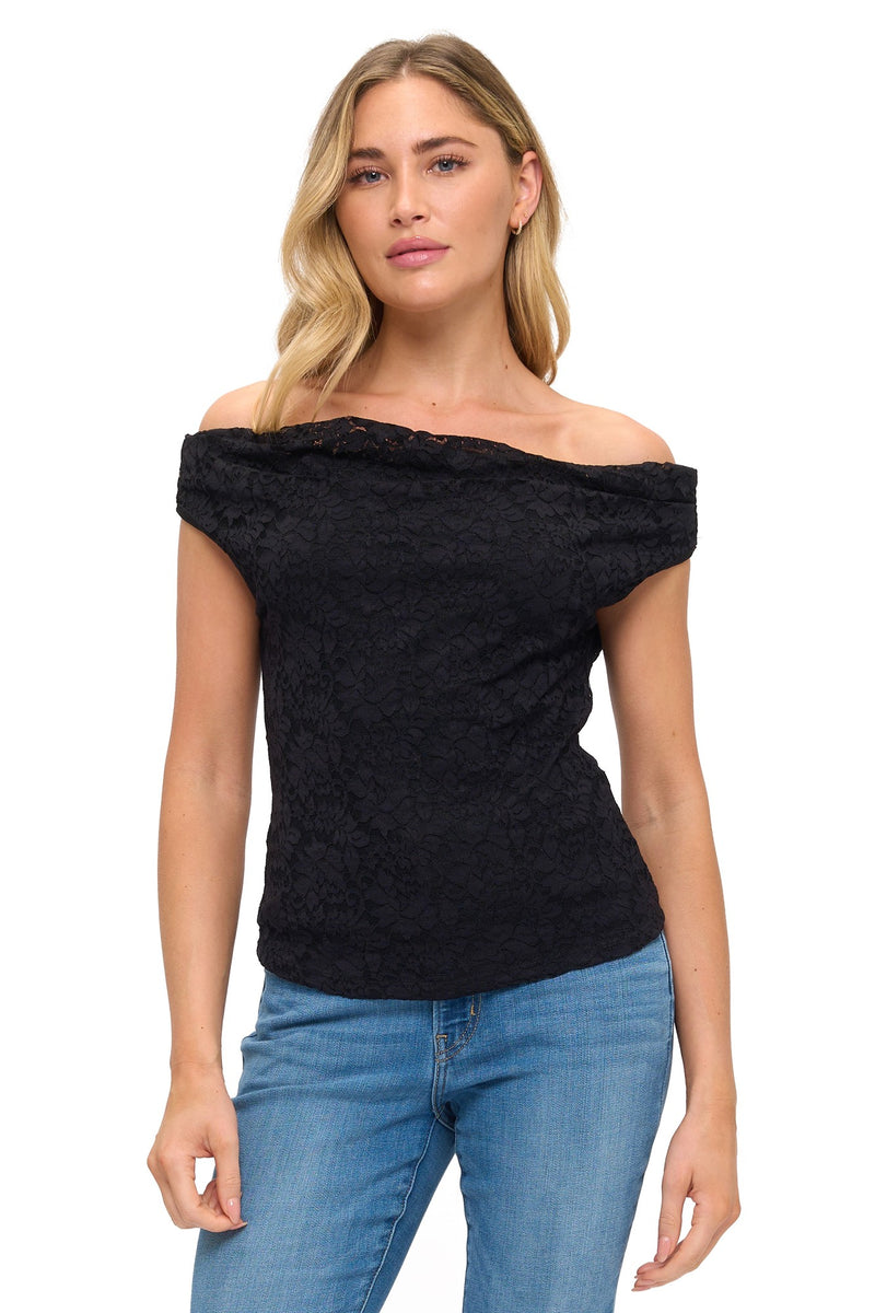 Lace Off the Shoulder Top