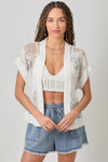 Embroidered Hand Knitting Cardigan