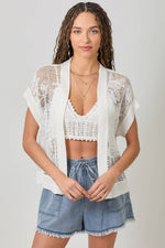Embroidered Hand Knitting Cardigan
