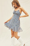 Delightful Ruffle Detail Mini Dress